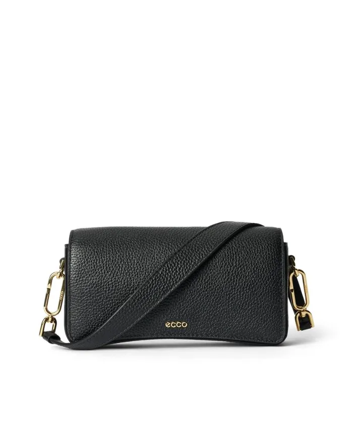 Ecco Totes and Handbags Bags and Accessories ECCO Pinch Small Pebbled Black
