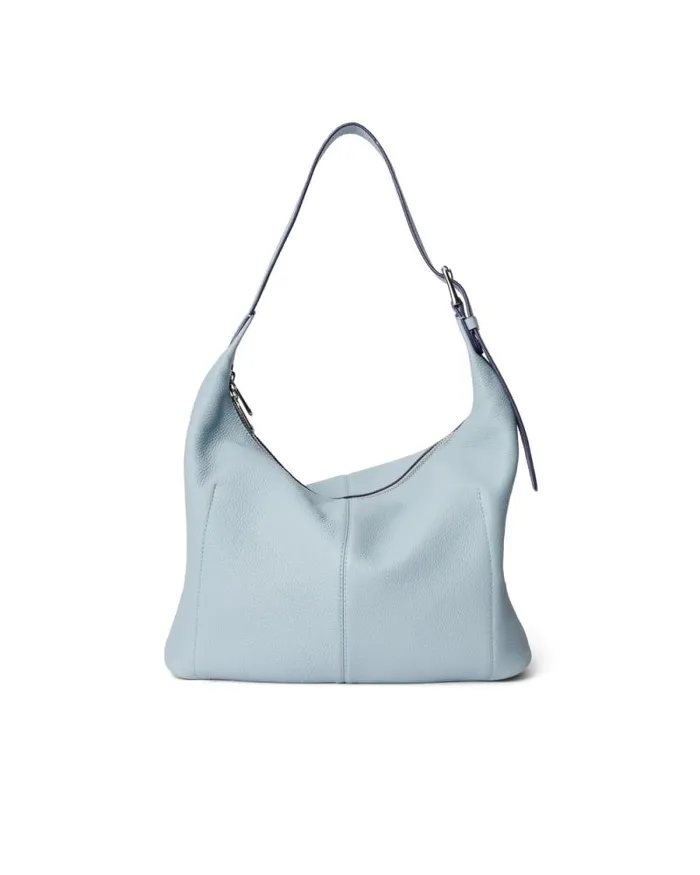 Ecco Totes and Handbags Bags and Accessories ECCO Soft Medium Pebbled Blue Ecco Totes and Handbags Bags and Accessories ECCO Soft Medium Pebbled Blue