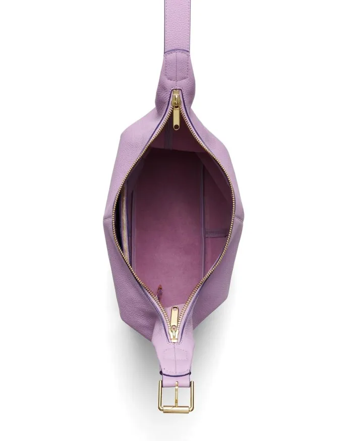 Ecco Totes and Handbags Bags and Accessories ECCO Soft Medium Pebbled Purple Ecco Totes and Handbags Bags and Accessories ECCO Soft Medium Pebbled Purple
