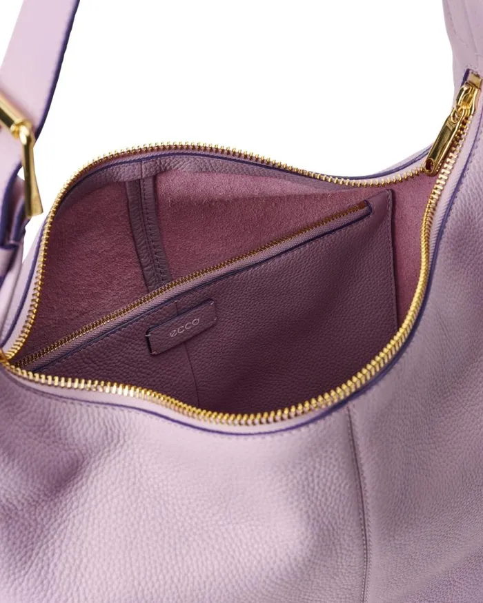 Ecco Totes and Handbags Bags and Accessories ECCO Soft Medium Pebbled Purple Ecco Totes and Handbags Bags and Accessories ECCO Soft Medium Pebbled Purple