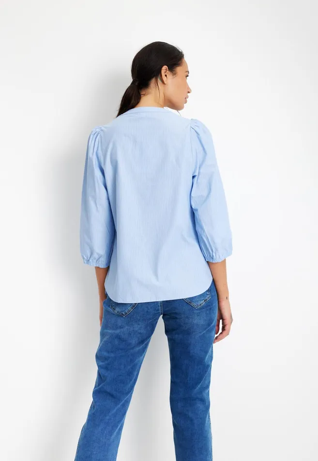 ELIANA SHIRT 15300 505 Light Blue 505 Women IN FRONT BLOUSES SHIRTS