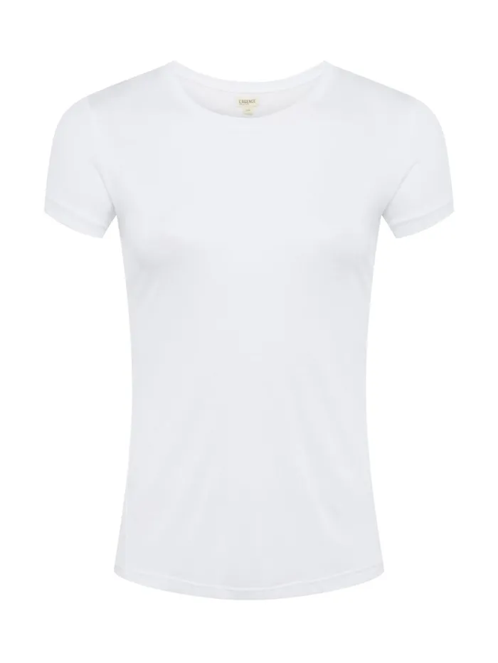 Ellie Cashmere Jersey Tee White Women L039Agence Tees