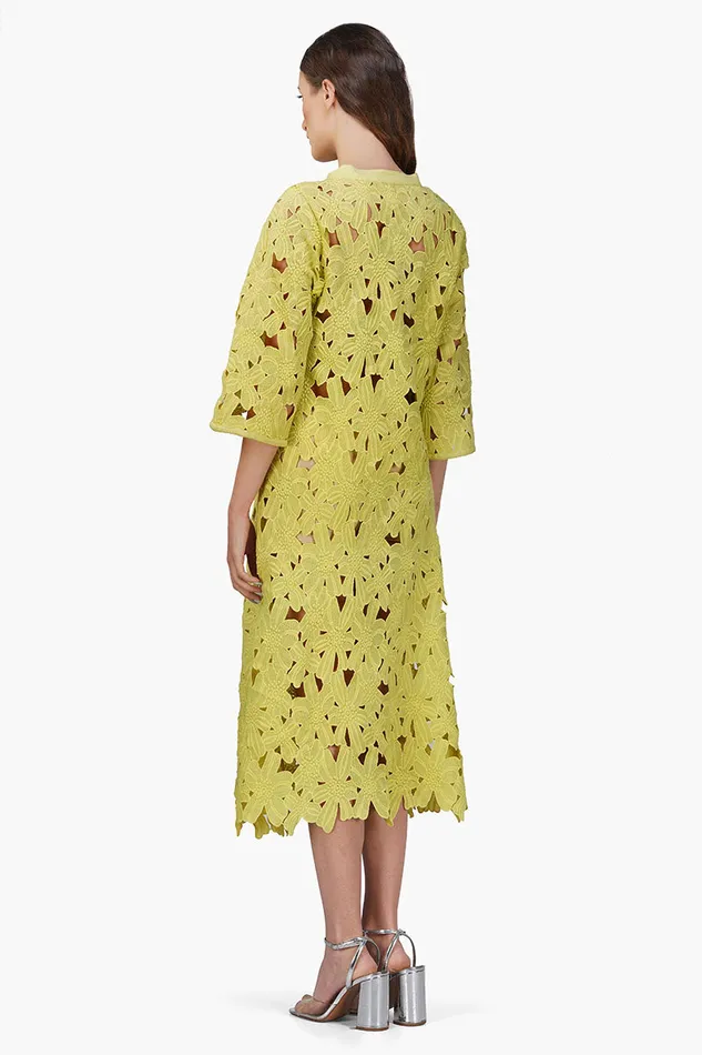 Fall For Neon Floral Lace Cover Up Dress Fall For Neon Floral Lace Cover Up Dress