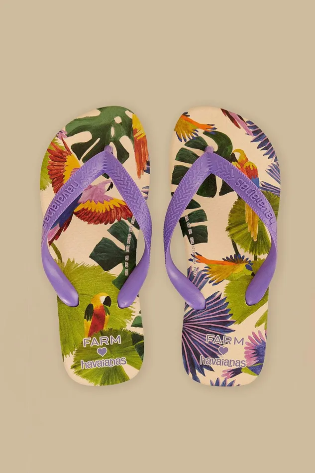 Farm Passaros Pintados Havaianas Sandals Women FARM Rio Sandals Farm Passaros Pintados Havaianas Sandals Women FARM Rio Sandals