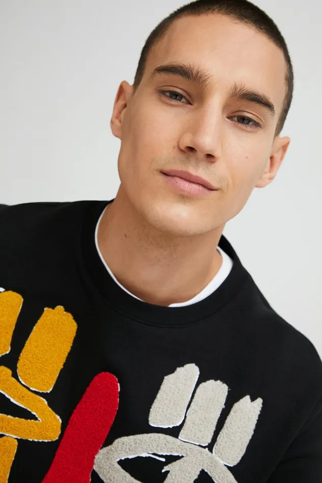 Feline Sweatshirt Mens Desigual Sweaters and Sweatshirts