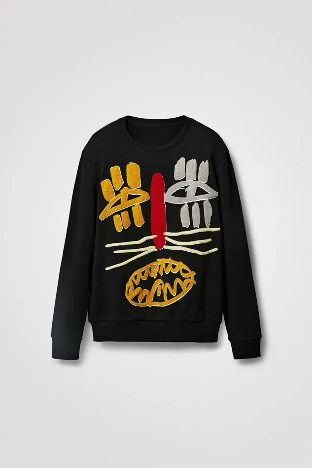 Feline Sweatshirt Mens Desigual Sweaters and Sweatshirts