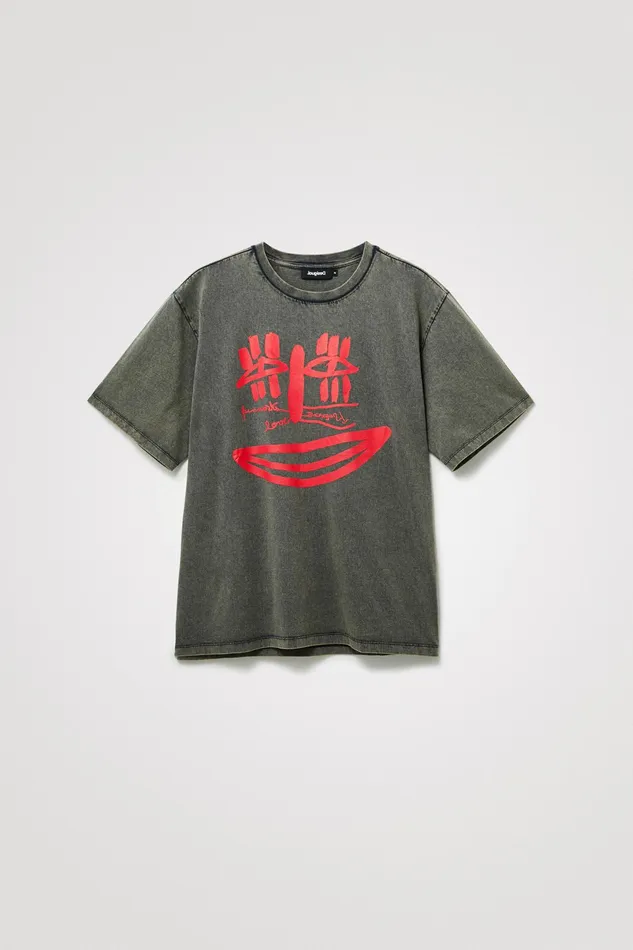 Feline Tshirt Mens Desigual Tshirt and Polos