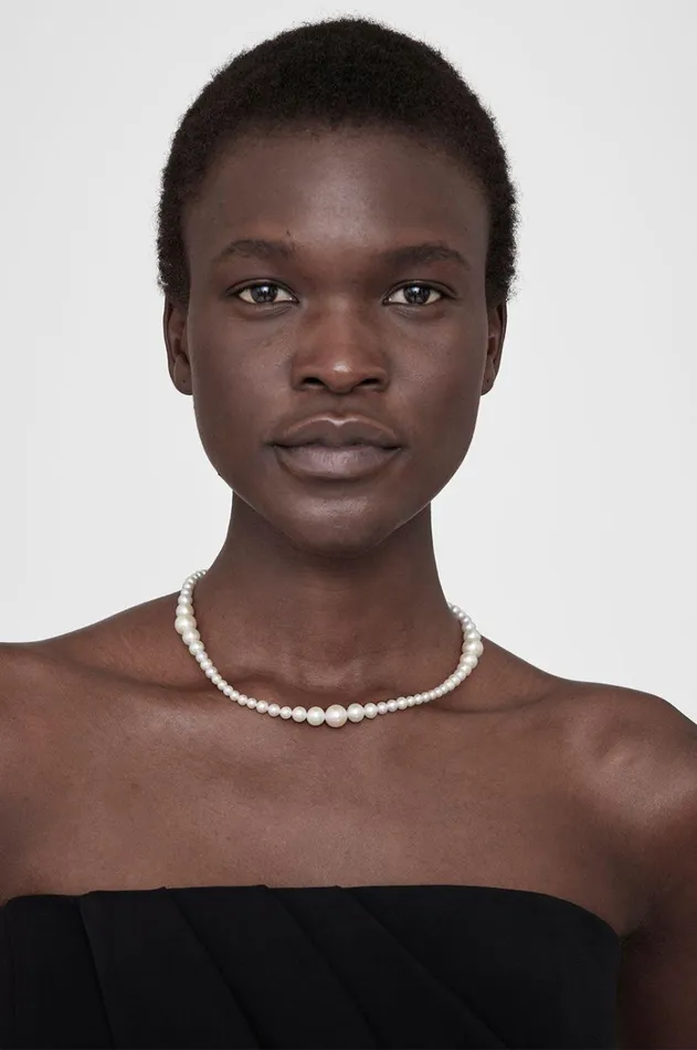 Fine Jewelry Women ANINE BING Gradual Pearl Necklace 8211 14k Gold