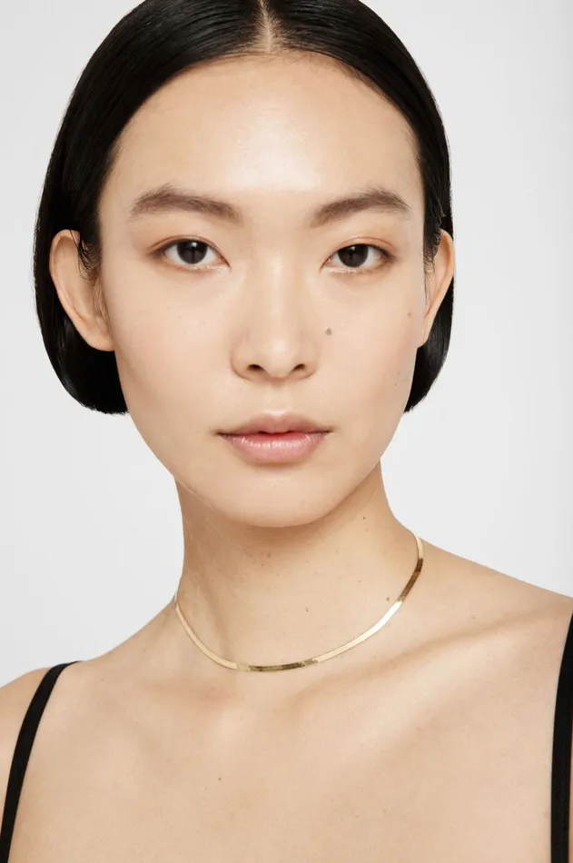 Fine Jewelry Women ANINE BING Ribbon Coil Necklace In Gold ANINE BING
