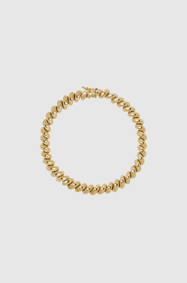 Fine Jewelry Women ANINE BING Spiral Bracelet 8211 14k Gold