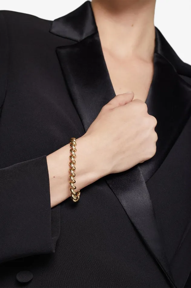 Fine Jewelry Women ANINE BING Spiral Bracelet 8211 14k Gold