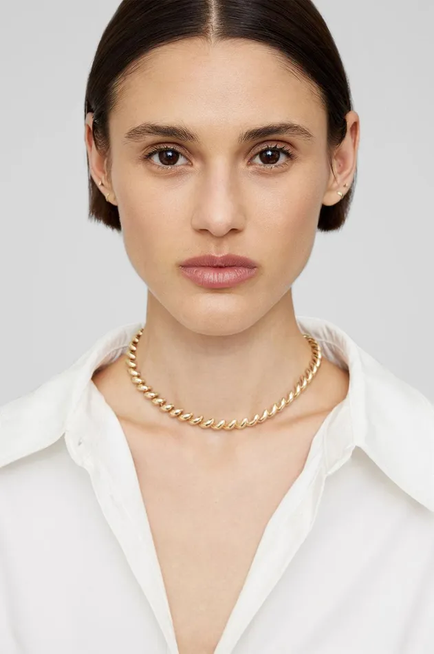 Fine Jewelry Women ANINE BING Spiral Necklace 8211 14k Gold