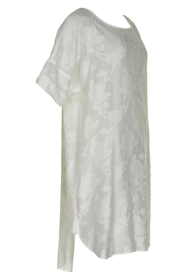 FINE TUNIC 15087 020 Off White 020 Women IN FRONT DRESSES