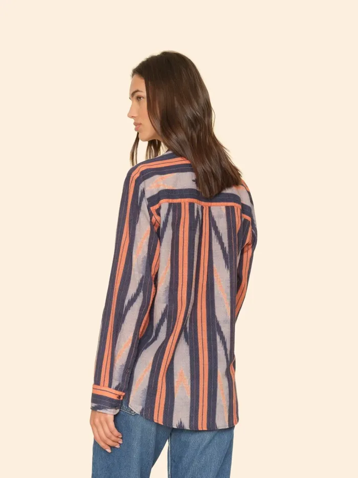 Flame Orange Beau Shirt Women Shirts XRENA