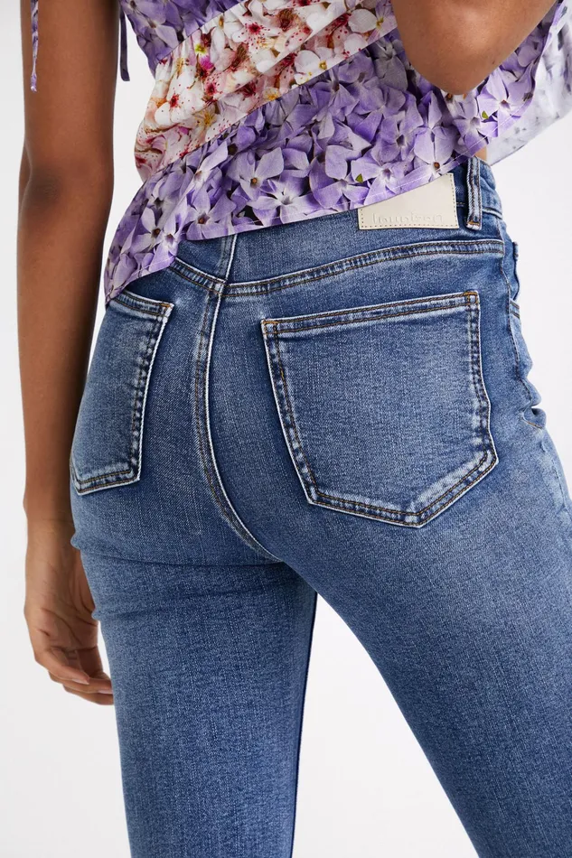 Flared Cropped Jeans Women Desigual Jeans