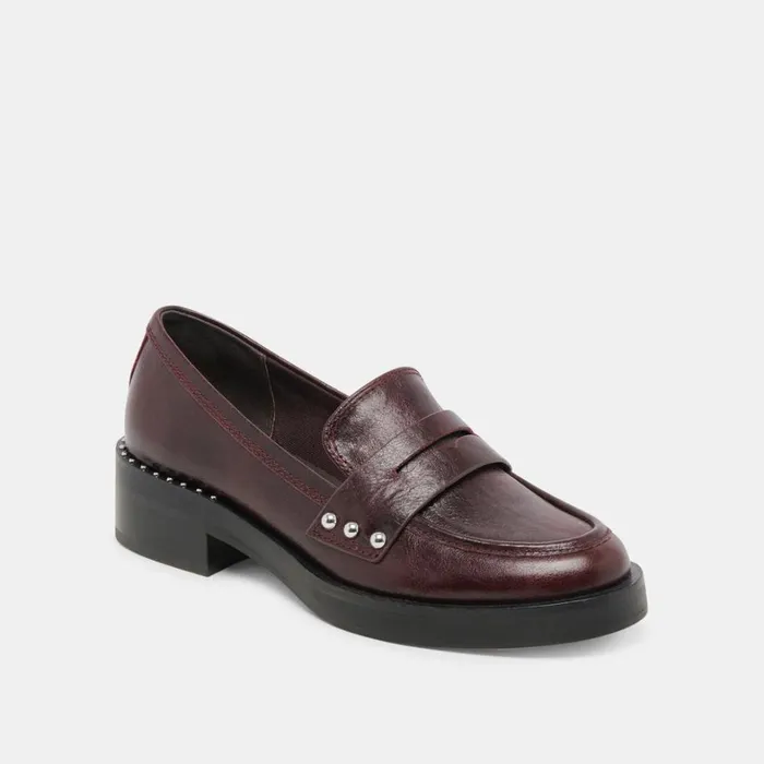 Flats and Loafers Women Dolce Vita Aliane Loafers Mulberry Leather