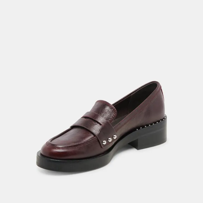 Flats and Loafers Women Dolce Vita Aliane Loafers Mulberry Leather