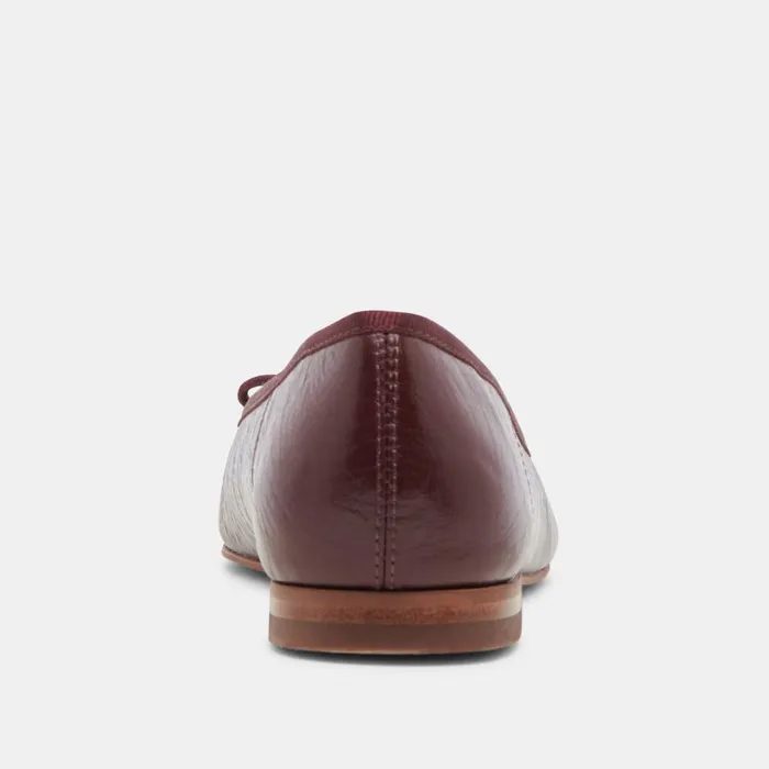Flats and Loafers Women Dolce Vita Anisa Ballet Flats Cranberry Crinkle Patent