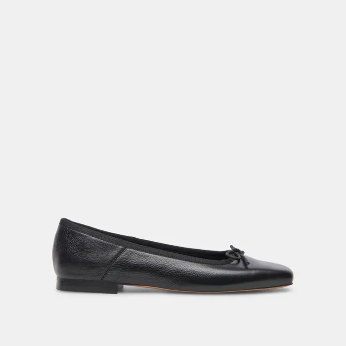 Flats and Loafers Women Dolce Vita Anisa Wide Ballet Flats Black Leather