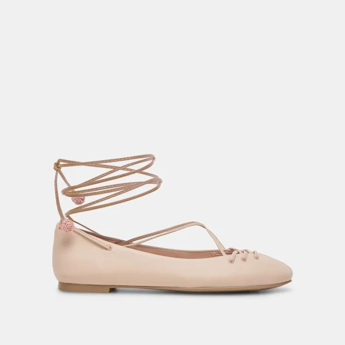 Flats and Loafers Women Dolce Vita Beate Ballet Flats Light Pink Leather
