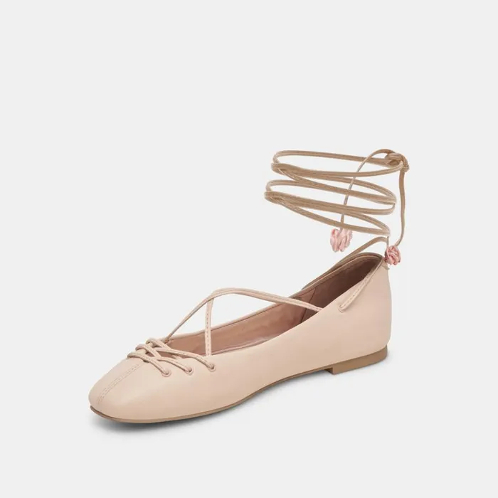 Flats and Loafers Women Dolce Vita Beate Ballet Flats Light Pink Leather