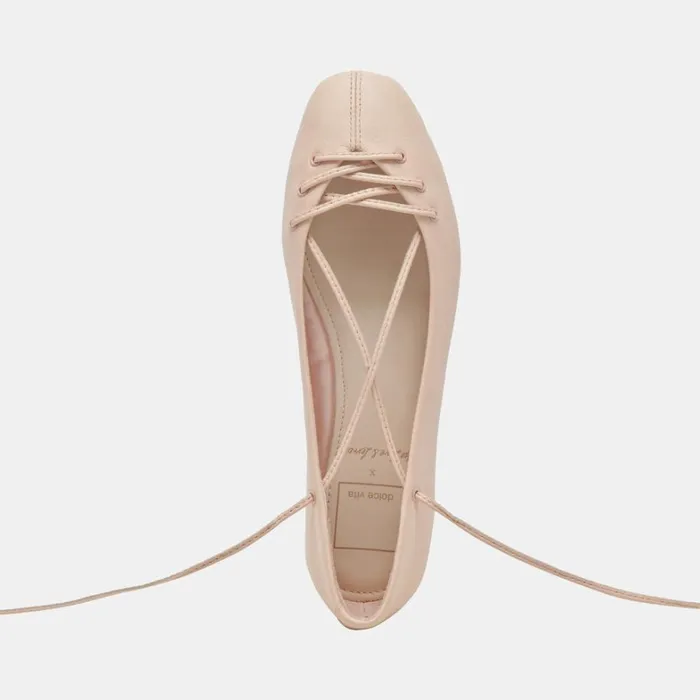 Flats and Loafers Women Dolce Vita Beate Ballet Flats Light Pink Leather