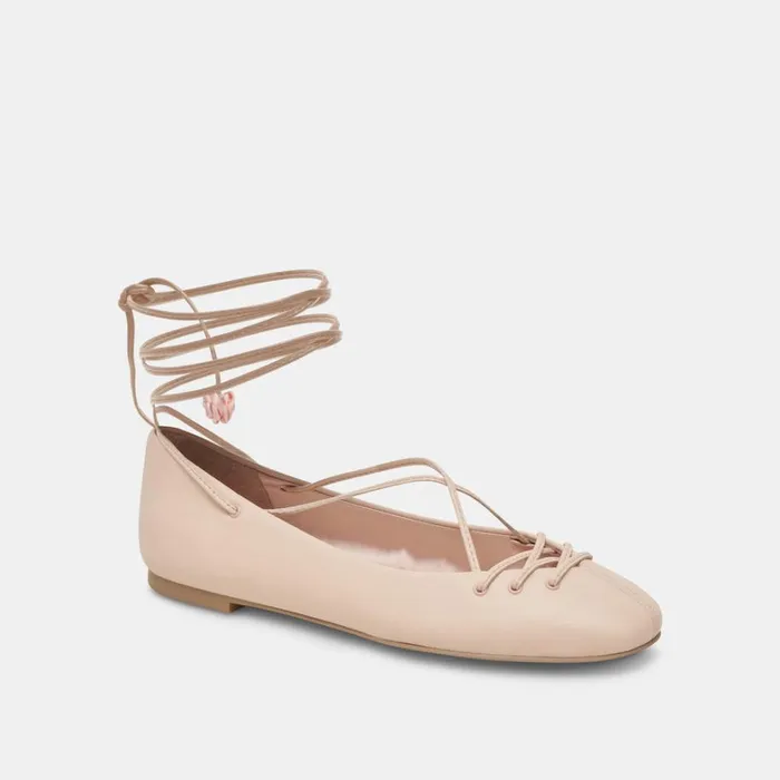 Flats and Loafers Women Dolce Vita Beate Ballet Flats Light Pink Leather