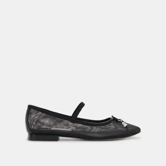 Flats and Loafers Women Dolce Vita Cadel Ballet Flats Black Pearls