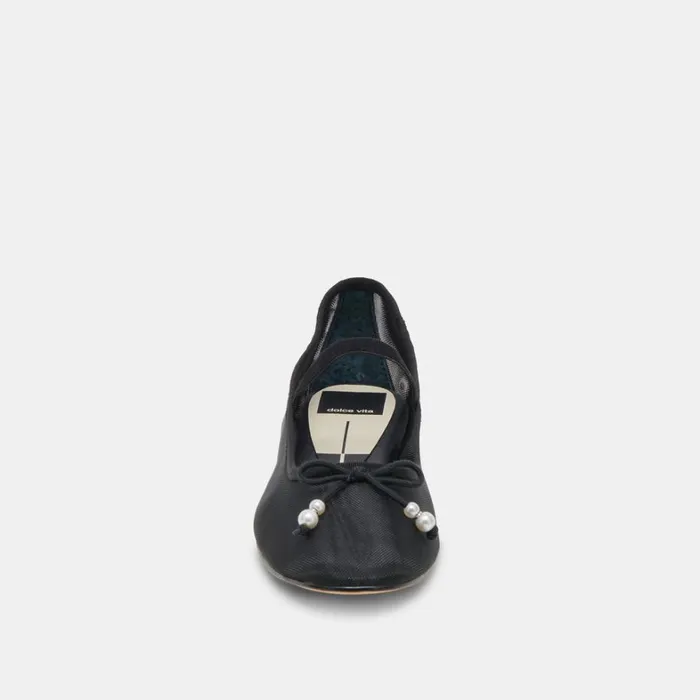 Flats and Loafers Women Dolce Vita Cadel Ballet Flats Black Pearls