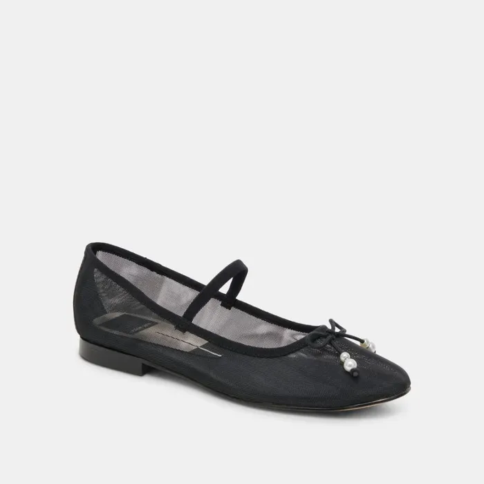 Flats and Loafers Women Dolce Vita Cadel Ballet Flats Black Pearls