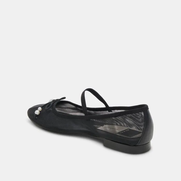 Flats and Loafers Women Dolce Vita Cadel Ballet Flats Black Pearls