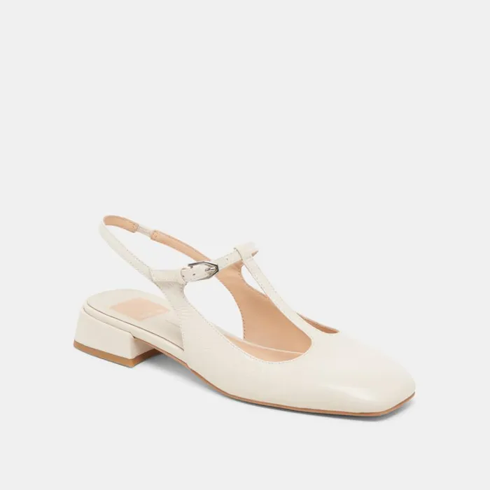 Flats and Loafers Women Dolce Vita Deidra Flats Cream Leather