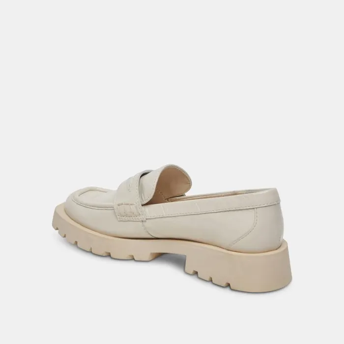 Flats and Loafers Women Dolce Vita Elias Flats Off White Crinkle Patent