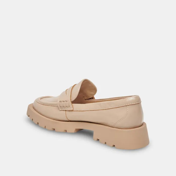 Flats and Loafers Women Dolce Vita Elias Flats Sesame Crinkle Patent