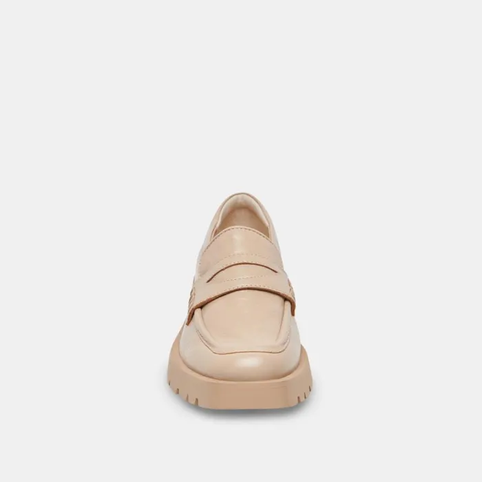 Flats and Loafers Women Dolce Vita Elias Flats Sesame Crinkle Patent