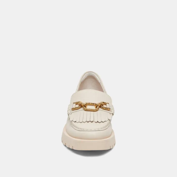 Flats and Loafers Women Dolce Vita Erna Wide Flats Ivory Leather