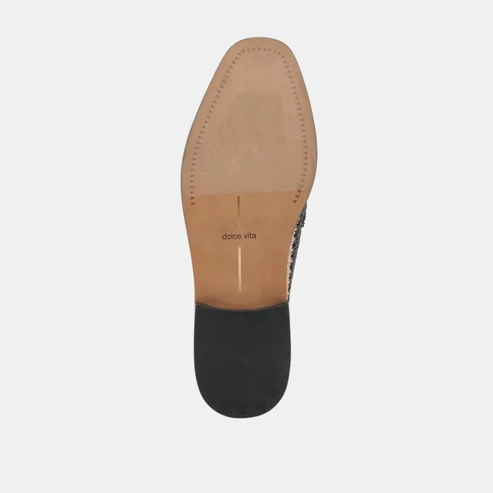 Flats and Loafers Women Dolce Vita Halley Flats Black Multi Raffia