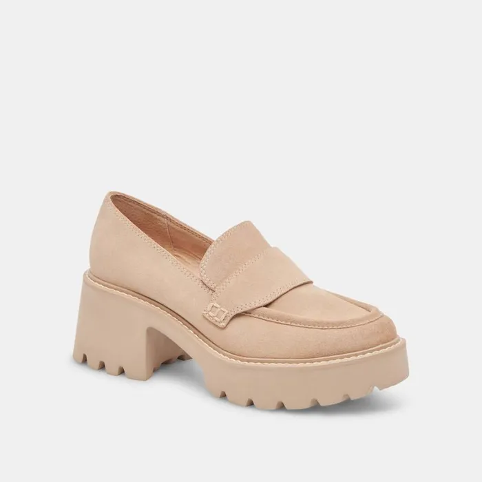 Flats and Loafers Women Dolce Vita Halona Loafers Dune Suede