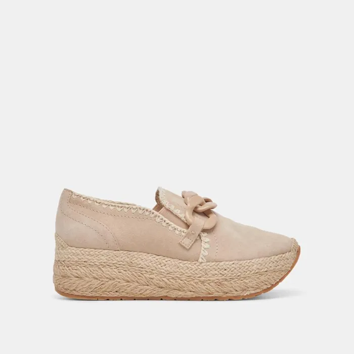 Flats and Loafers Women Dolce Vita Jhenee Espadrille Sneakers Dune Suede