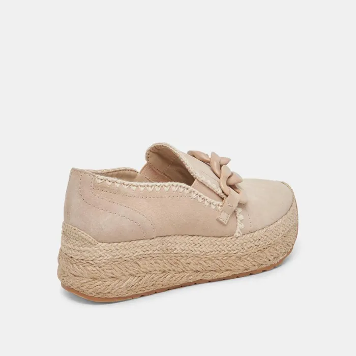 Flats and Loafers Women Dolce Vita Jhenee Espadrille Sneakers Dune Suede