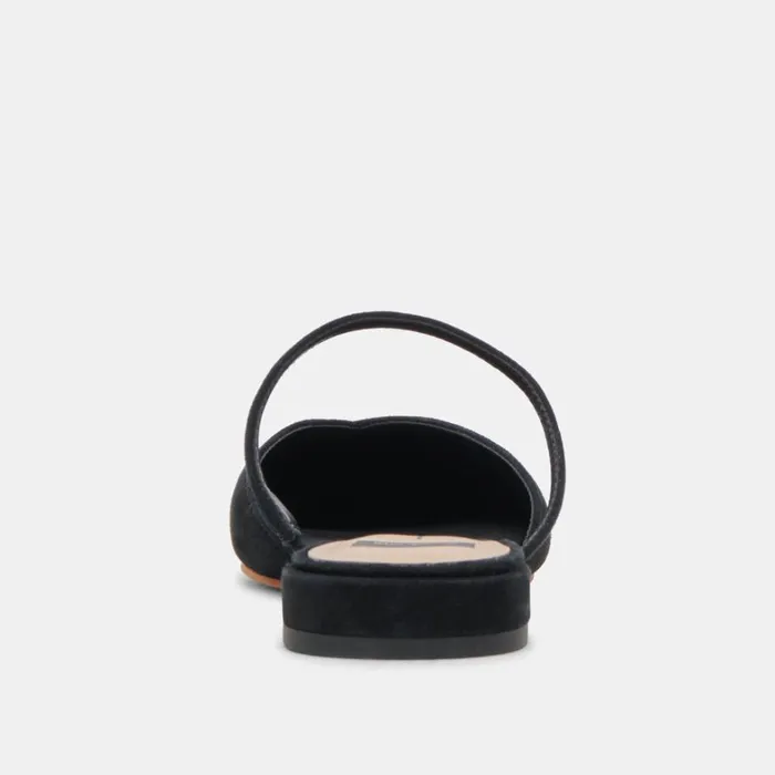 Flats and Loafers Women Dolce Vita Kanika Wide Flats Onyx Suede