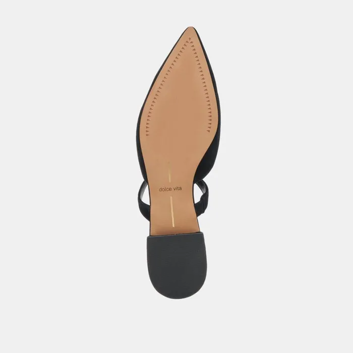 Flats and Loafers Women Dolce Vita Kanika Wide Flats Onyx Suede