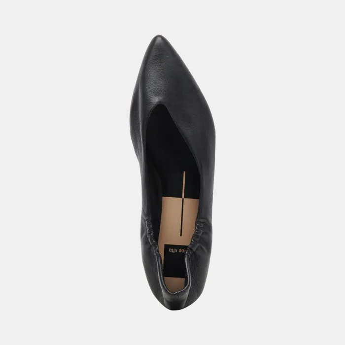 Flats and Loafers Women Dolce Vita Nadav Ballet Flats Black Leather