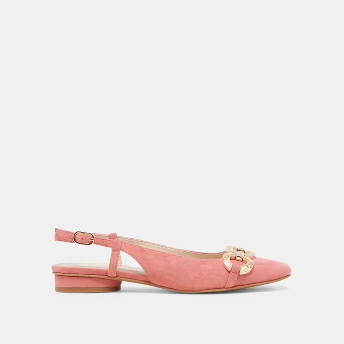 Flats and Loafers Women Dolce Vita Ramano Flats Coral Suede