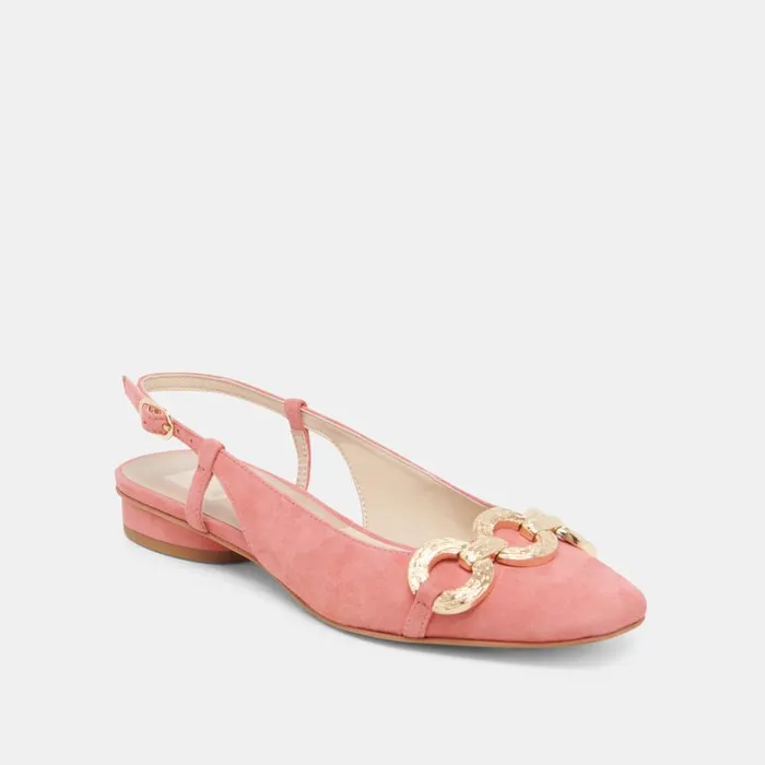 Flats and Loafers Women Dolce Vita Ramano Flats Coral Suede