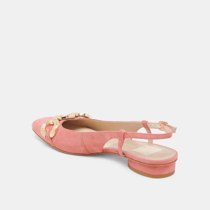 Flats and Loafers Women Dolce Vita Ramano Flats Coral Suede