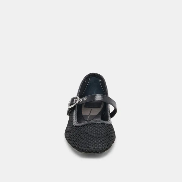 Flats and Loafers Women Dolce Vita Rodni Mesh Ballet Flats Black Woven Mesh