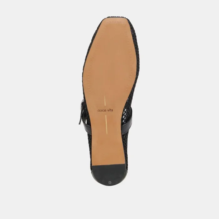 Flats and Loafers Women Dolce Vita Rodni Mesh Ballet Flats Black Woven Mesh