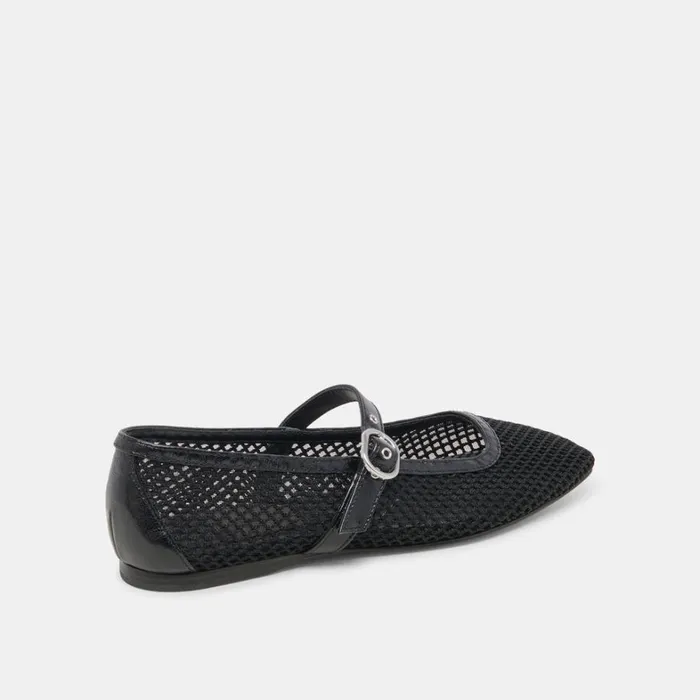 Flats and Loafers Women Dolce Vita Rodni Mesh Ballet Flats Black Woven Mesh