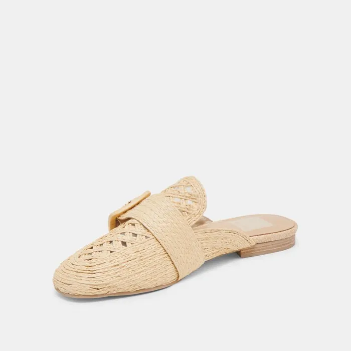 Flats and Loafers Women Dolce Vita Sianna Flats Natural Raffia